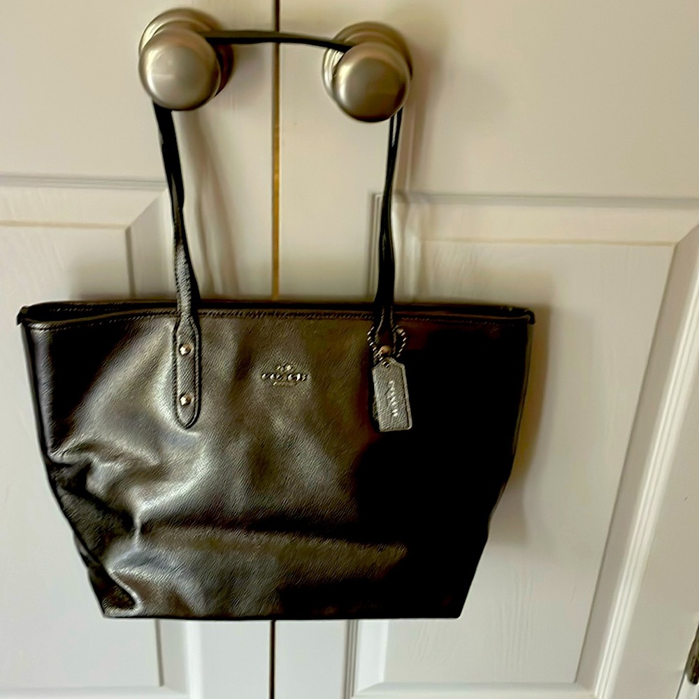 Coach Silver tote